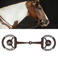 thumbnail image 3 of Equestrian Loose Ring, D-Ring,  Stainless Steel Brown For Long Time Use, 3 of 8
