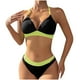 thumbnail image 2 of Traje de baño para mujer, moda, cómodo, estampado, bikini, traje de baño de color liso para mujer, conjuntos de bikinis, trajes de baño para mujer, 2 of 5
