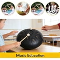 thumbnail image 3 of Steel Tongue Drum 6 Inch 11 Notes, Waterproof Hand Pan Rain Drum with 2 Mallets, Soft Bag & Music Book for Meditation, Yoga, Musical Education, 3 of 7