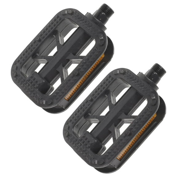IBASETOY 1 Pair of Replacement Bike Pedals Black Plastic Sealed Bearing for Fine Days