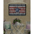 thumbnail image 3 of 4th of July Star Outdoor TV Cover 70 to 75 Inch Weatherproof, Independence Day American Flag Vintage 600D Oxford TV Covers with Waterproof Zipper, Outside Flat TV Screen Protector 68"Wx42"Hx4.5"D, 3 of 7
