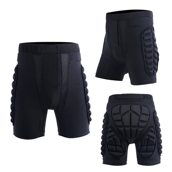 Dengjunhu 3D Padded Protective Shorts Hip Butt EVA Pad Short Pants Heavy Duty Gear Guard