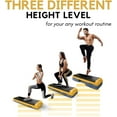 thumbnail image 5 of Yes4All Adjustable Workout Aerobic Exercise Step Platform Health Club Size with 4 Adjustable Risers Included and Extra Risers Options - Yellow/Dark Blue, 5 of 6