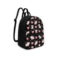 thumbnail image 2 of Eheartsgir Cow Pink Heart Print Zipper Closure Casual Daypack, Lots of Pockets Mini Travel Backpacks with Lightweight for Vacation Work, 2 of 8