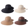 thumbnail image 2 of Txlixc Sombreros solares femeninos con cintas de arco y grandes accesorios de verano al aire libre Txlixc moda, 2 of 2