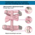 thumbnail image 3 of UPITOR Escape Proof Cat Harness and Leash Set - Lightweight and Breathable - Adjustable for Small Pets for Cat for Pet Cat Kitten Puppy Rabbit Ferret(Pink,S), 3 of 7