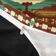 thumbnail image 4 of Erosebridal Brown Green Beige Duvet Cover Set, Grunge Bohemian Aztec Bedding Full, Black Reversible 3-Piece, 1 Duvet Cover and 2 Pillowcases (No Comforter), 4 of 6