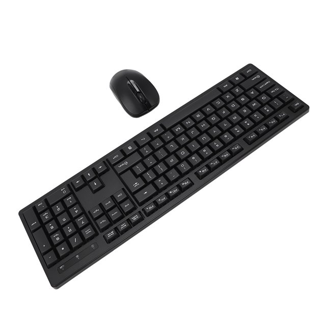 Clavier et Souris Sans Fil, Clavier et Souris Sans Fil 2.4G Léger pour Bureau