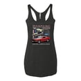thumbnail image 2 of Wild Bobby Ford Mustang Untamed Spirit Mens Cars and Trucks Women Tri-Blend Racerback Tank Top, 2 of 6