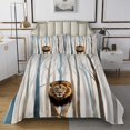 thumbnail image 1 of Erosebridal Lion Printed Coverlet Set Twin, Botanical Tree Bedding Set, Lightweight, 2-Piece, 1 of 5