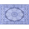 thumbnail image 1 of Ahgly Company Indoor Rectangle Medallion Blue Traditional Area Rugs, 8' x 12', 1 of 4