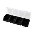 thumbnail image 4 of Tnarru Screw Organizer Storage Bin Hardware Storage Box Carry Container Case with Lid for Garden Workbench Workshop Organizing Nails Black, 4 of 8