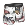 thumbnail image 3 of Disketp Vintage Butterflies Men'S Boxer Briefs,Soft And Breathable Cotton Underwear With Comfortflex Waistband, 3 of 9