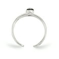 thumbnail image 2 of 925 Sterling Silver Cubic Zirconia Cz Vintage Réglable Orteil Anneau Ouvert Midi, 2 of 7