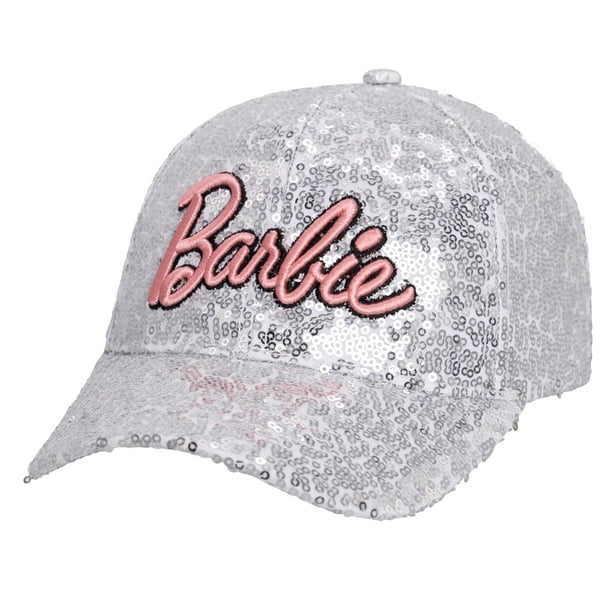 Gorra de béisbol Barbie a la moda para niñas, gorra de algodón rosa para niñas de 5 a 13 años, gorra ajustable con cierre a presión para el patio de recreo, viajes, uso diario
