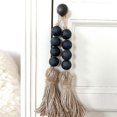 thumbnail image 5 of Wood Bead Garland With Tassels Farmhouse Beads Rustic Country Decorations, 5 of 5