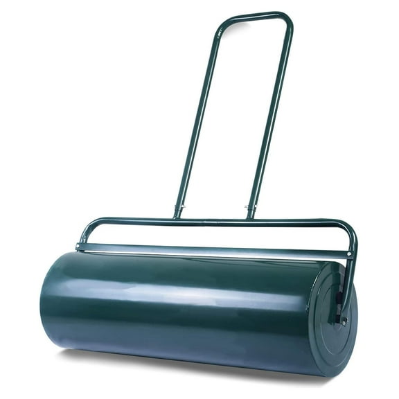 Lawn , Push/Tow Behind Sod Shaped Handle, Water and Sand Filled Garden Drum for Planting, Seeding, Eliminating Turf Damage (12 by 36-inch/ 17 Gal)