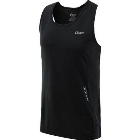 ASICS Men's Tread Singlet (X-Large, Black)