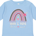 thumbnail image 4 of Inktastic Mimi and Papa Love Me Rainbow Girls Long Sleeve Toddler T-Shirt, 4 of 5