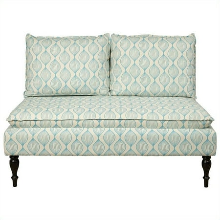 Banquette, Upholstered Pattern Blue