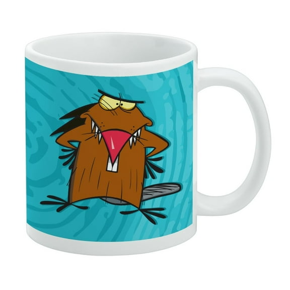 Angry Beavers Daggett Ceramic Coffee Mug, Novelty Gift Mugs for Coffee, Tea and Hot Drinks, 11oz, White