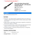 thumbnail image 2 of Upper Intermediate Steering Shaft - Compatible with 2007 - 2019 Chevy Silverado 2500 HD 2008 2009 2010 2011 2012 2013 2014 2015 2016 2017 2018, 2 of 2
