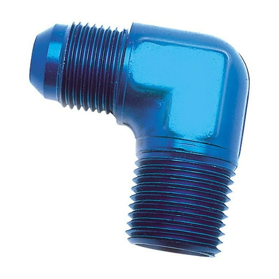 SpeedFX 560892BK Adapter Fitting 90 Degree Flare Black Single