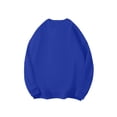 thumbnail image 2 of Dwelliawo Men's Fleece Lined Crewneck Sweatshirt Long Sleeve Loose Fit Soft Basic Pullover Sweatshirt Royal Blue 2XL, 2 of 4