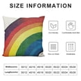 thumbnail image 5 of PHYHOO AVOIN Happy St Patricks Day Saying Throw Pillow Cover, Watercolor Rainbow Lucky Clover Cushion Case for Sofa Couch, 5 of 5