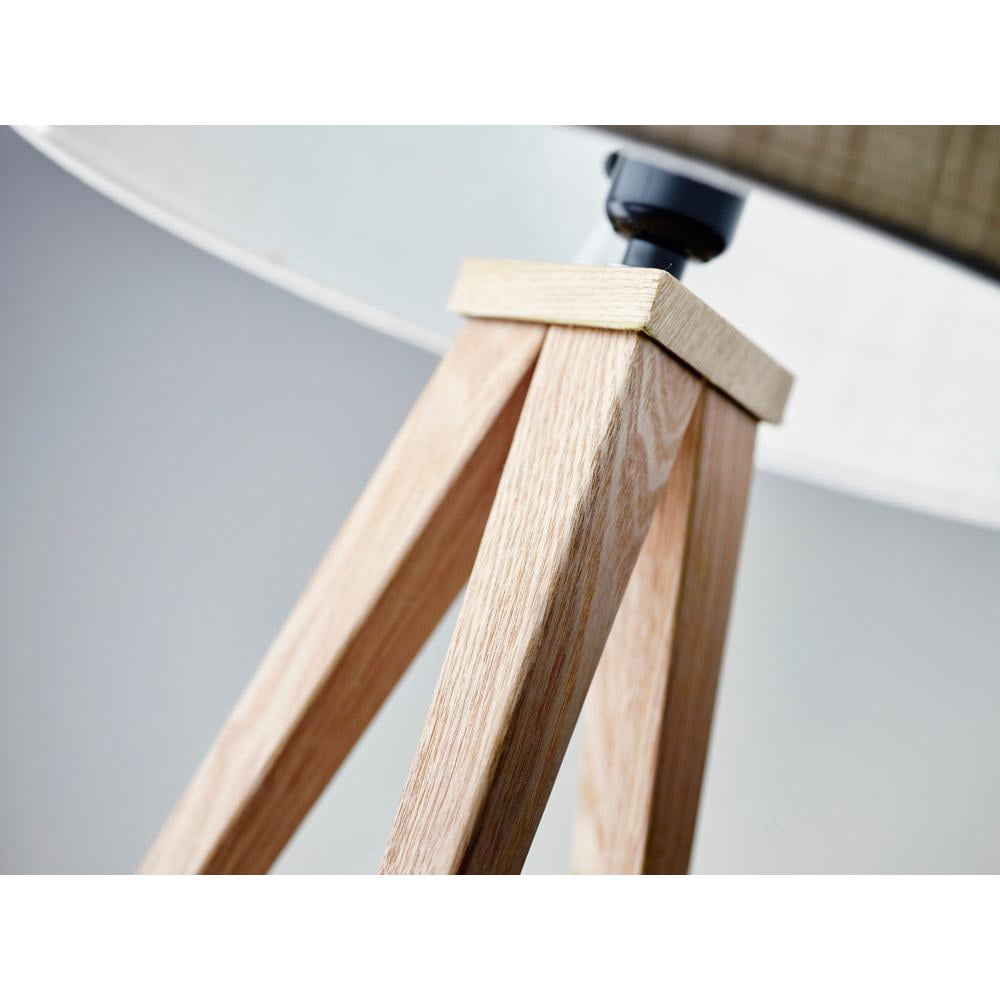 Adesso® Director Table Lamp, 26 1/4"H, Off-White Shade/Natural Base