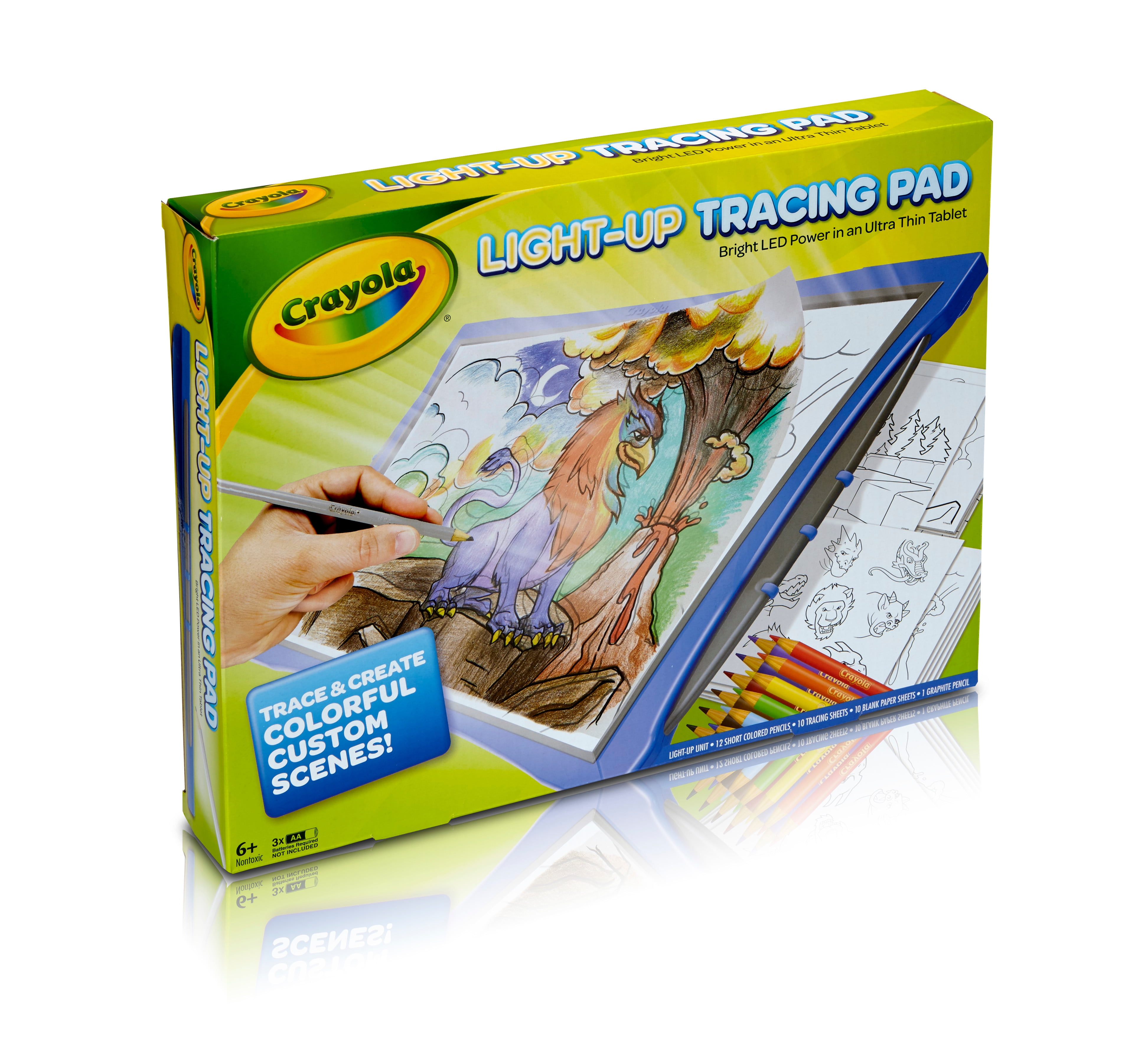 Crayola Light up Tracing Pad Specialty Paper Blue, Beginner Child, 34 Pieces