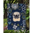 thumbnail image 3 of Blue Flowers Fawn Pug Flag Garden Size BB5113GF, 3 of 3