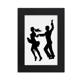 thumbnail image 1 of Bailarina Duet Dance Performance Marco de Fotos de escritorio imagen Arte Negro Pintura 5x7 pulgadas, 1 of 4