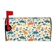 thumbnail image 2 of Lsque Dinosaurs and Tropical Leaves Mailbox Cover Standard Size ,Magnetic Mailbox Covers Post Wraps Letter Box Cover -21x18 in, 2 of 9