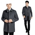 thumbnail image 3 of QueenLine 100% Cashmere Mid-long Jackets for  Business Casual Woolen Coat, 3 of 4