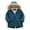 Blue, variant on FAIWAD Toddler Boys Girls Winter Jackets Zip Up Down Coats Kids Hooded Warm Fleece Lined Thick Trench Outerwear