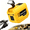 Yellow, variant on AeternaSol 250W Portable Power Inverter Compatible with Makita 18V Battery, DC 20V to AC 110V, 1 AC Outlet, 2 USB Ports, 1 Type-C Fast Charge, 200lm LED Light, for Camping Emergency Job Site,Blue