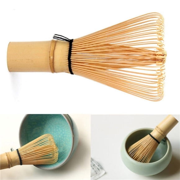Handcrafted 56-Prong Bamboo Matcha Whisk – Authentic Japanese Chasen for Tea Ceremony, Superior Carbonized Purple Bamboo, Long Ergonomic Handle, Green Tea Stirring Tool