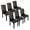 6, variant on SONGMY 2 Dining Parson Chairs, High Brown PU Leather Elegant Design, Home Kitchen Dining Chairs Set