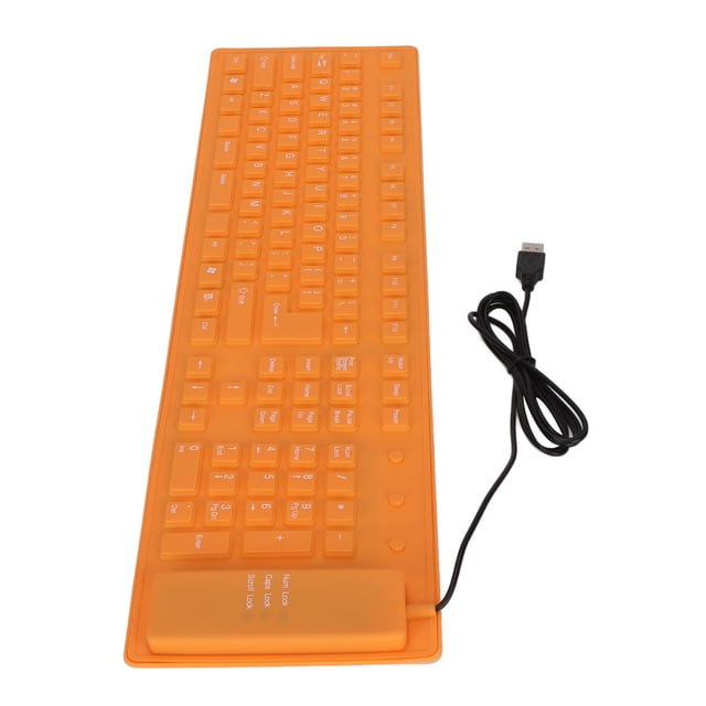 Foldable Keyboard,Foldable Silicone Keyboard 108 Silent Keyboard Waterproof Keyboard Proven Performance