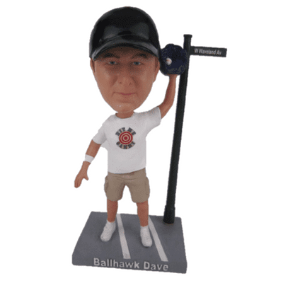 Cubs Ballhawk Super Dave Davison Chicago Cubs Exclusive Bobblehead (Limited Edition of 125)