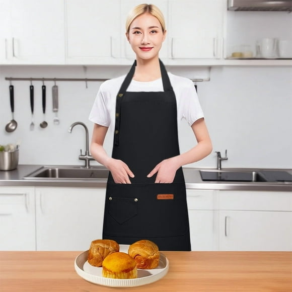Manchon de Tablier pour la Cuisine, Polyester Durable, Tabliers de Cuisson avec Poches, Idéal pour Hommes et Femmes et Portions en Vrac à la Maison et dans les Environnements Commerciaux