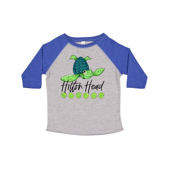Inktastic Hilton Head Cute Smiling Sea Turtle Boys or Girls Toddler T-Shirt