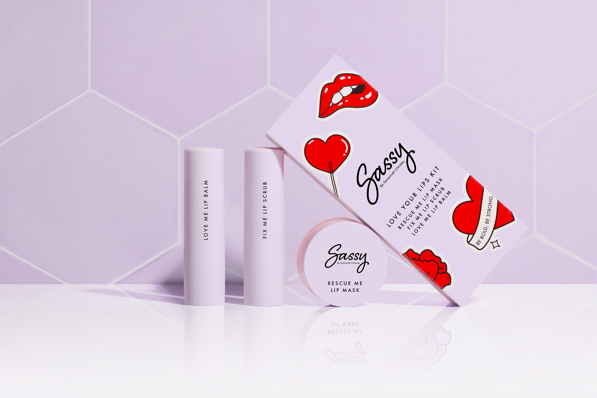 Sassy by Savannah Chrisley Love Your Lips Kit, Makeup Lip Kit, 3