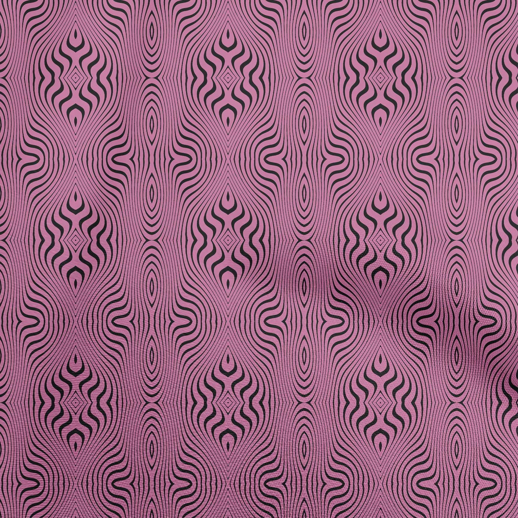 oneOone Cotton Poplin Fuschia Pink Fabric Moire Fabric For Sewing