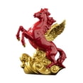 thumbnail image 3 of Figura de caballo, adorno, creativa, recuerdo, estatua de caballo de cerámica, escultura para armario, estantería, escritorio, sala de estar, 3 of 9