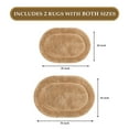 thumbnail image 3 of BNM Non-Slip Washable Bath Rug Set, 20" x 30", 24" x 36", Toast, 3 of 8