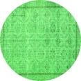 thumbnail image 1 of Ahgly Company Indoor Round Persian Green Traditional Area Rugs, 3' Round, 1 of 1