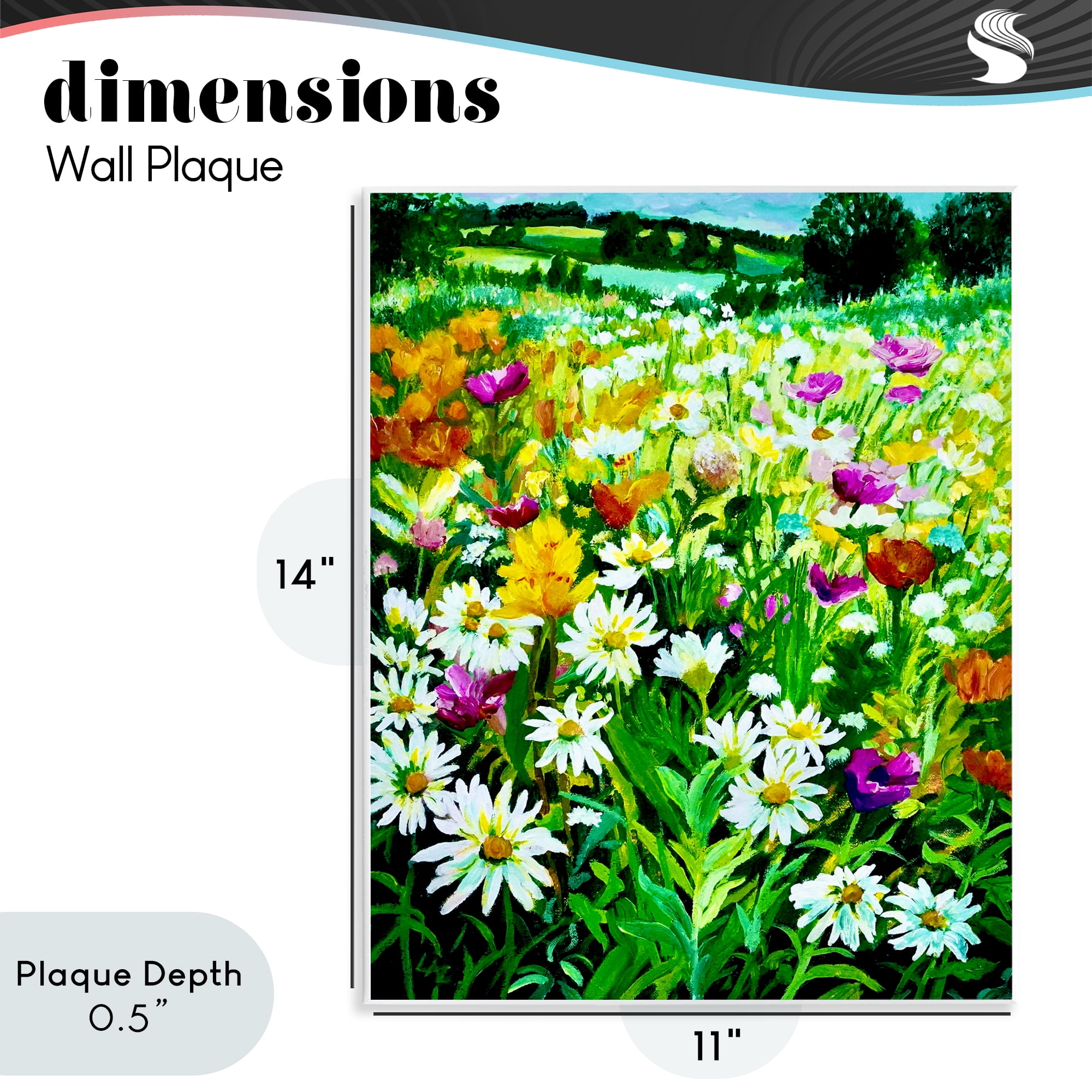 Stupell Industries Hillside Fusion Meadow Wall Plaque Art, design by Lee Ann Zirbes