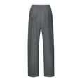 thumbnail image 4 of Men's Loose Fit Casual Trousers for Everyday Wear and Leisure Activities with Breathable Lightweight Fabric Ideal for Summer Comfort Casual Pants Elastic Waist Straight Work Pants for Men, 4 of 5